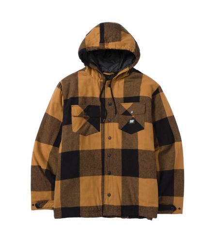 Cat Hooded Flannel Shirt Jacket