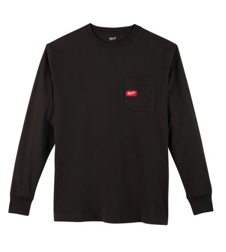 Milwaukee   "heavy Duty Pocket Tee Long Sleeve Black  