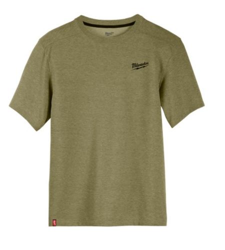 Milwaukee   "hybrid Work Tee Short Sleeve Green  