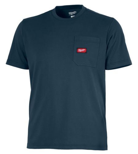 Milwaukee   "gridiron Pocket Tee Short Sleeve Blue  