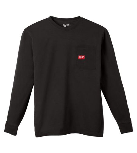 Milwaukee   "gridiron Pocket Tee Long Sleeve Black  
