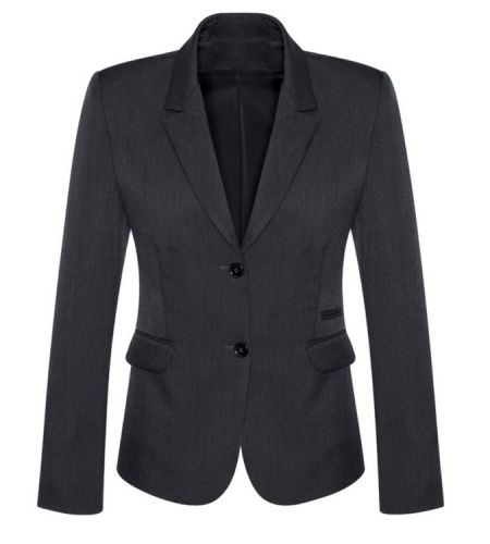 Womens Comfort Wool Stretch 2 Button Mid Length Jacket