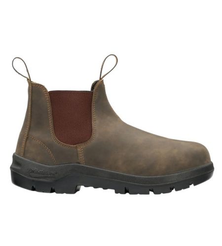 730 Blundstone Worklife Rustic Brown Leather Elastic Side Boot