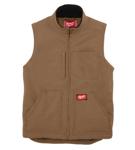 Milwaukee   "gridiron Sherpa Lined Vest Brown  
