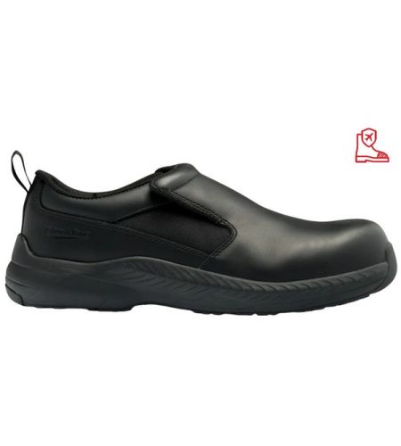Blundstone 848 Black Water Resistant & Anti-static Unisex Slip On Shoe, Composite Toe