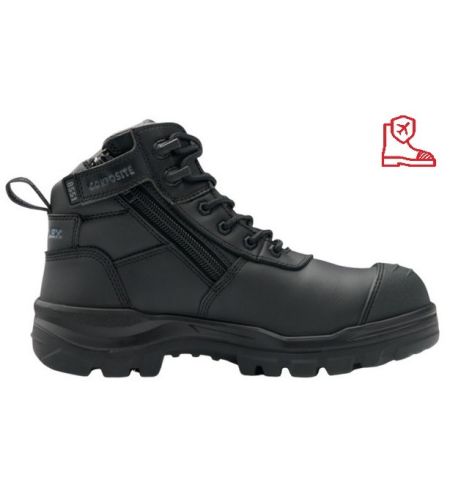 Blundstone 8551 Rotoflex Black 135mm Zip Sided Safety Boot