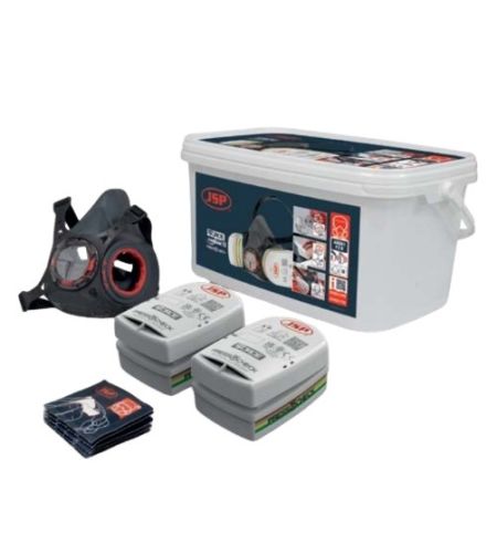 Jsp Force Typhoon 8 Half Mask Respirator Asbestos/silica/dust Kit With P2 Filters