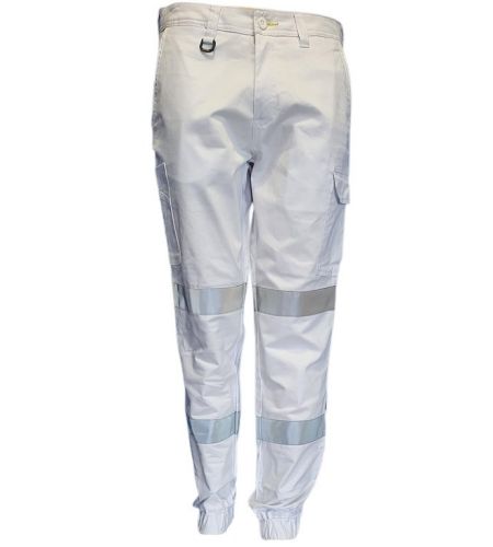 BISLEY STRETCH CUFFED CARGO PANTS WITH REFLECTIVE TAPE