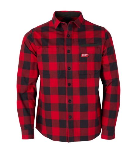 Milwaukee   "gridiron Flannel Shirt Red  