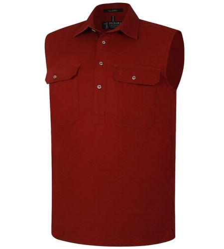 Pilbara Men's Closed Front Sleeveless Shirt
