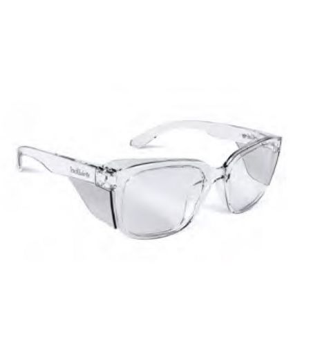 Stks 410 - Clear Pc Lens - Platinum (asaf) - Crystal Pc Temples/frame