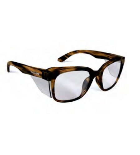 Stks 410 - Clear Pc Lens - Platinum (asaf) - Brown Tortoise Pc Temples/frame
