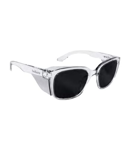 Stks 410 - Smoke Pc Lens - Platinum (asaf) - Crystal Pc Temples/frame