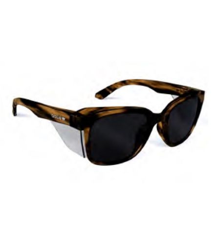 Stks 410 - Smoke Pc Lens - Platinum (asaf) - Brown Tortoise Pc Temples/frame