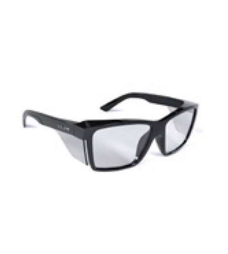 Stks 420 - Clear Pc Lens - Platinum (asaf) - Black Gloss Pc Temples/frame