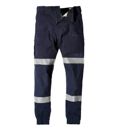 FXD Stretch Cargo Cuffed Pants With Segmented Reflective Tape