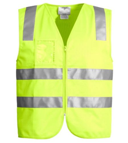 SYZMIK Hi-vis Zip Vest With Reflective Tape